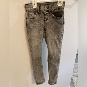 Justice Girls Black Acid washed Jeans Size 7 Skinny